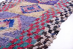 Marokkanische Berber Teppich Boucherouite 225 x 125 cm