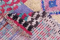 Marokkanische Berber Teppich Boucherouite 225 x 125 cm