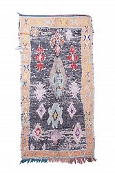 Marokkanischer Berber Teppich Boucherouite 255 x 130 cm