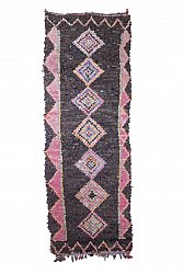 Marokkanische
Berber Teppich Boucherouite 355 x 125 cm