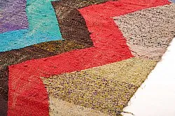 Marokkanischer Berber Teppich Boucherouite 135 x 265 cm