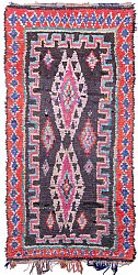 Marokkanischer Berber Teppich Boucherouite 275 x 135 cm