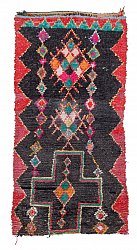 Marokkanische
Berber Teppich Boucherouite 250 x 115 cm