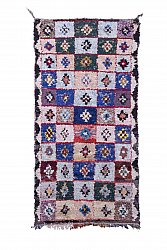Marokkanische Berber Teppich Boucherouite 395 x 140 cm