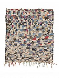 Marokkanischer Berber Teppich Boucherouite 190 x 170 cm