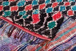 Marokkanische Berber Teppich Boucherouite 395 x 180 cm