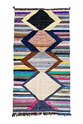 Marokkanischer Berber Teppich Boucherouite 130 x 250 cm