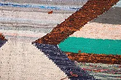 Marokkanischer Berber Teppich Boucherouite 130 x 250 cm