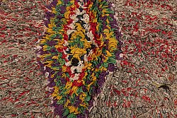 Marokkanische Berber Teppich Boucherouite 230 x 80 cm