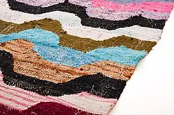 Marokkanischer Berber Teppich Boucherouite 140 x 265 cm