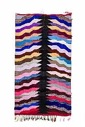 Marokkanischer Berber Teppich Boucherouite 145 x 275 cm