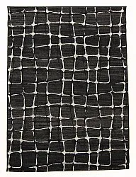 Wilton-Teppich - Florence Cross (schwarz)