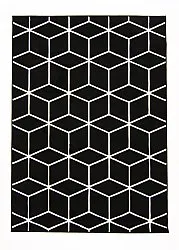 Wilton-Teppich - Florence Square (schwarz)