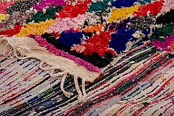 Marokkanische Berber Teppich Boucherouite 240 x 125 cm