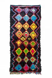 Marokkanischer Berber Teppich Boucherouite 120 x 285 cm