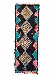 Marokkanischer Berber Teppich Boucherouite 270 x 95 cm