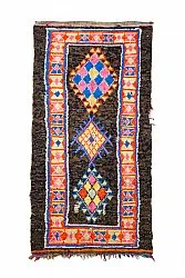 Marokkanischer Berber Teppich Boucherouite 160 x 310 cm