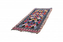 Marokkanische Berber Teppich Boucherouite 245 x 110 cm