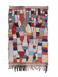 Marokkanischer Berber Teppich Boucherouite 190 x 130 cm