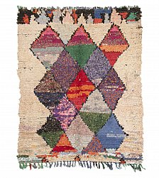 Marokkanischer Berber Teppich Boucherouite 180 x 145 cm