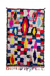 Marokkanische Berber Teppich Boucherouite 215 x 145 cm