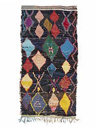 Marokkanischer Berber Teppich Boucherouite 290 x 150 cm