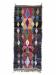 Marokkanischer Berber Teppich Boucherouite 300 x 130 cm
