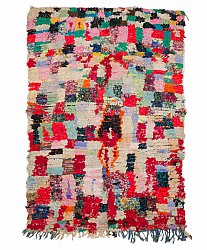 Marokkanischer Berber Teppich Boucherouite 215 x 150 cm