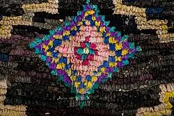 Marokkanische Berber Teppich Boucherouite 275 x 145 cm