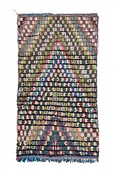 Marokkanischer Berber Teppich Boucherouite 245 x 130 cm