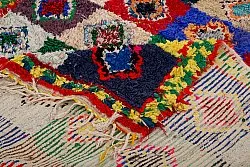 Marokkanische Berber Teppich Boucherouite 290 x 145 cm