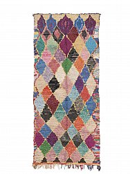 Marokkanischer Berber Teppich Boucherouite 290 x 120 cm