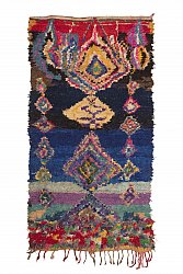 Marokkanischer Berber Teppich Boucherouite 270 x 140 cm