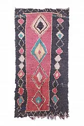 Marokkanischer Berber Teppich Boucherouite 275 x 135 cm