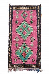 Marokkanische Berber Teppich Boucherouite 260 x 140 cm