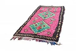 Marokkanische Berber Teppich Boucherouite 260 x 140 cm