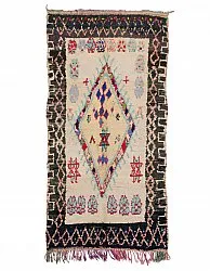 Marokkanischer Berber Teppich Boucherouite 270 x 130 cm
