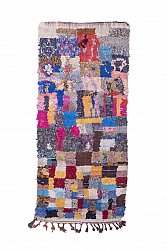 Marokkanische Berber Teppich Boucherouite 255 x 115 cm