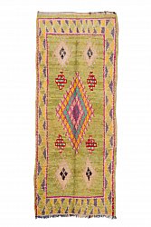 Marokkanischer Berber Teppich Boucherouite 250 x 100 cm