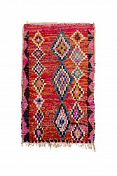 Marokkanische Berber Teppich Boucherouite 200 x 120 cm
