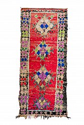 Marokkanische Berber Teppich Boucherouite 305 x 130 cm