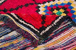 Marokkanischer Berber Teppich Boucherouite 310 x 145 cm