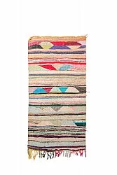 Marockansk Boucherouite-matta 120 x 245 cm