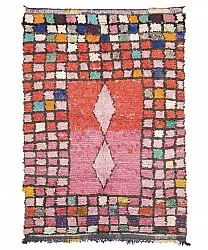 Marokkanische Berber Teppich Boucherouite 225 x 150 cm