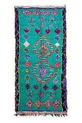 Marokkanischer Berber Teppich Boucherouite 155 x 335 cm