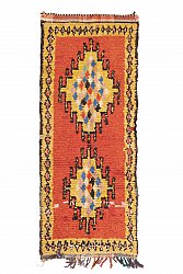Marokkanische Berber Teppich Boucherouite 235 x 95 cm