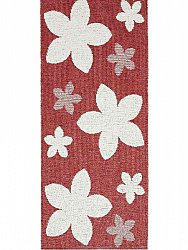 Kunststoffteppiche - Der Horred-Teppich Flower (rot)
