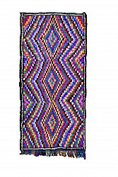 Marokkanischer Berber Teppich Boucherouite 340 x 170 cm