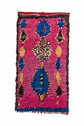 Marokkanische Berber Teppich Boucherouite 220 x 115 cm