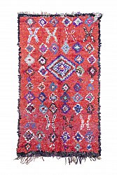 Marokkanische Berber Teppich Boucherouite 235 x 135 cm